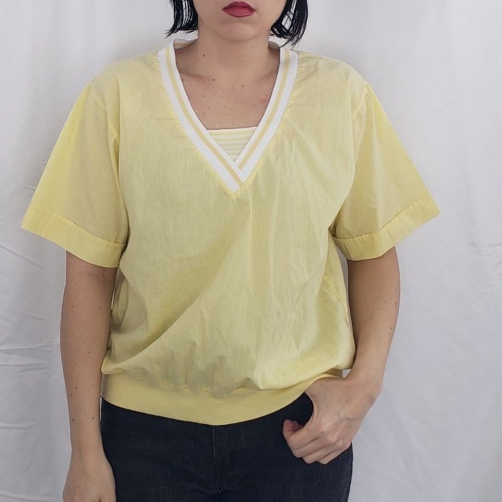 80s Pastel Yellow Tee